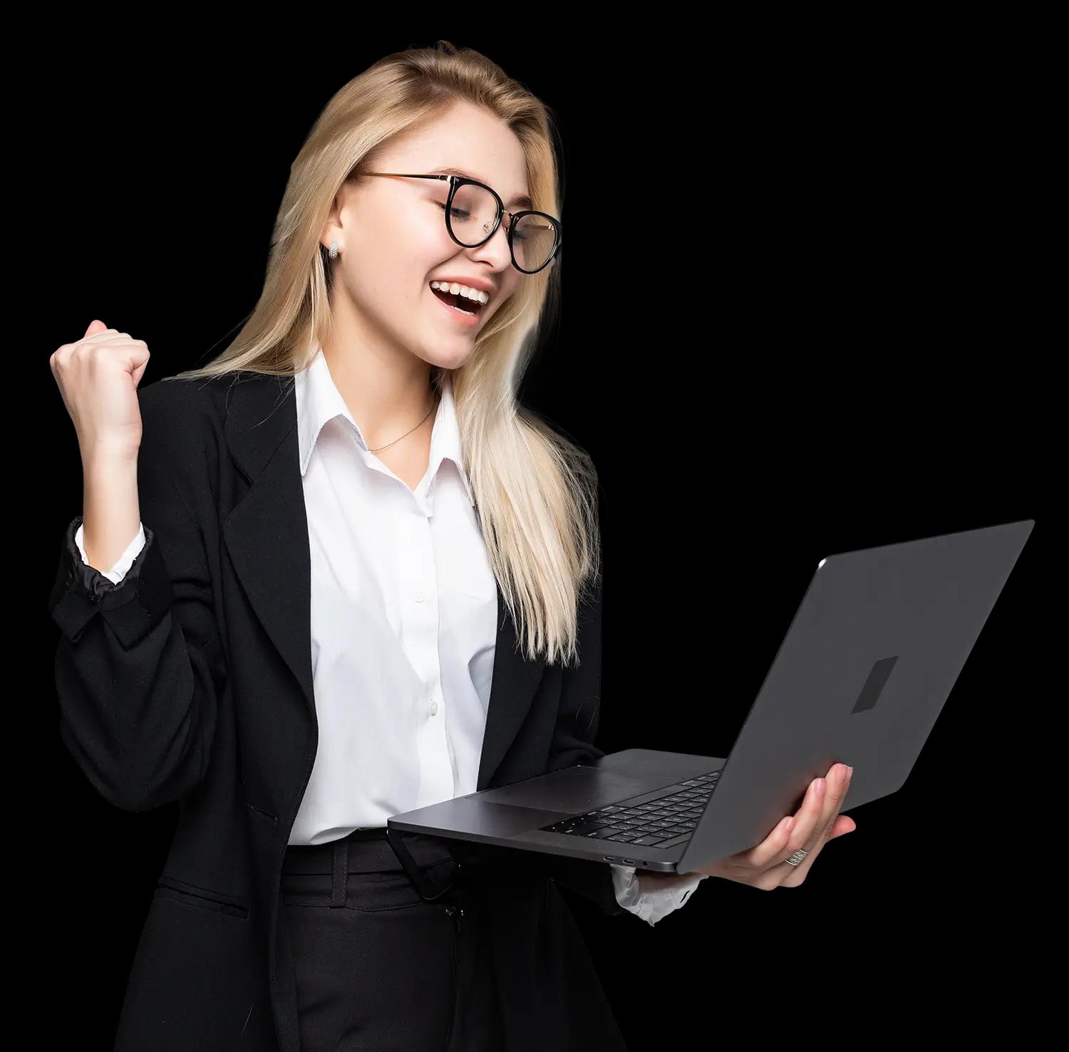 Chica con una laptop